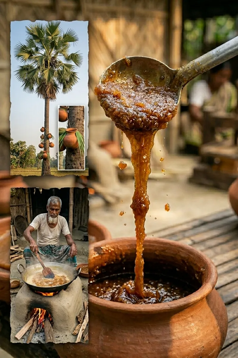  তাল গাছের খাঁটি দানাদার সাদা গুড় (প্রিমিয়াম) । Bonno Bazar