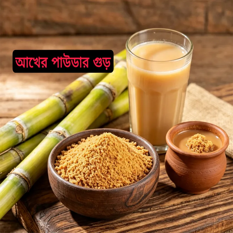 আখের পাউডার গুড় (চা ও শরবতের জন্য) | Sugarcane Jaggery Powder for Tea & Drinks | বন্য বাজার | Bonno Bazar | BB